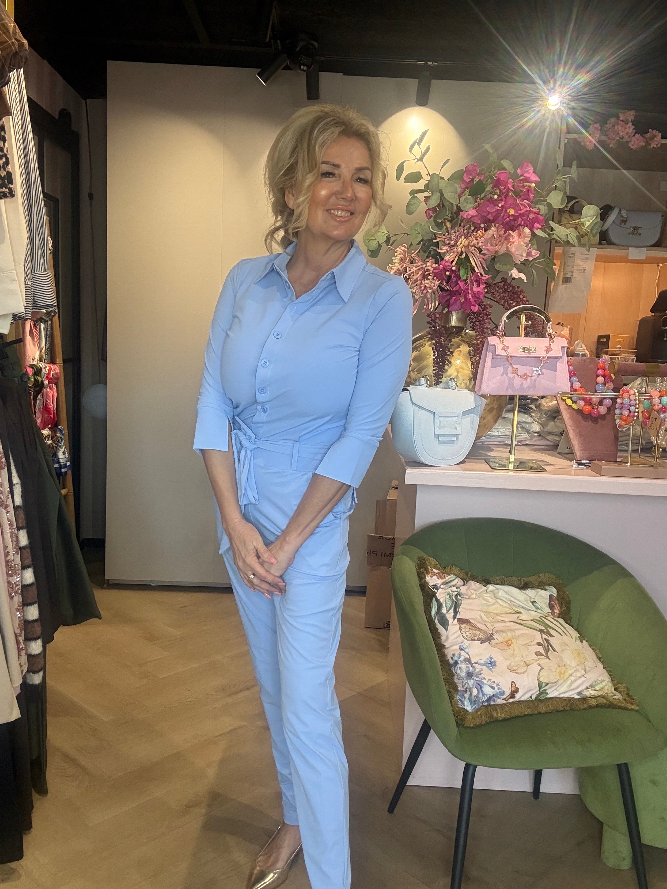 Mi Piace Jumpsuit Heavy Lavender Blue MP202033A